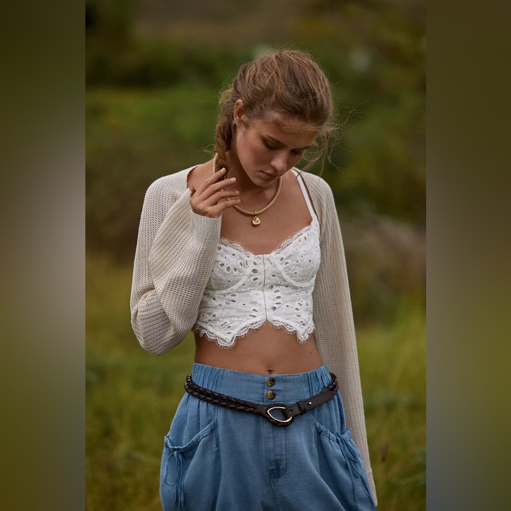 Anthropologie Giselle Lace Bustier: Eyelet Edition